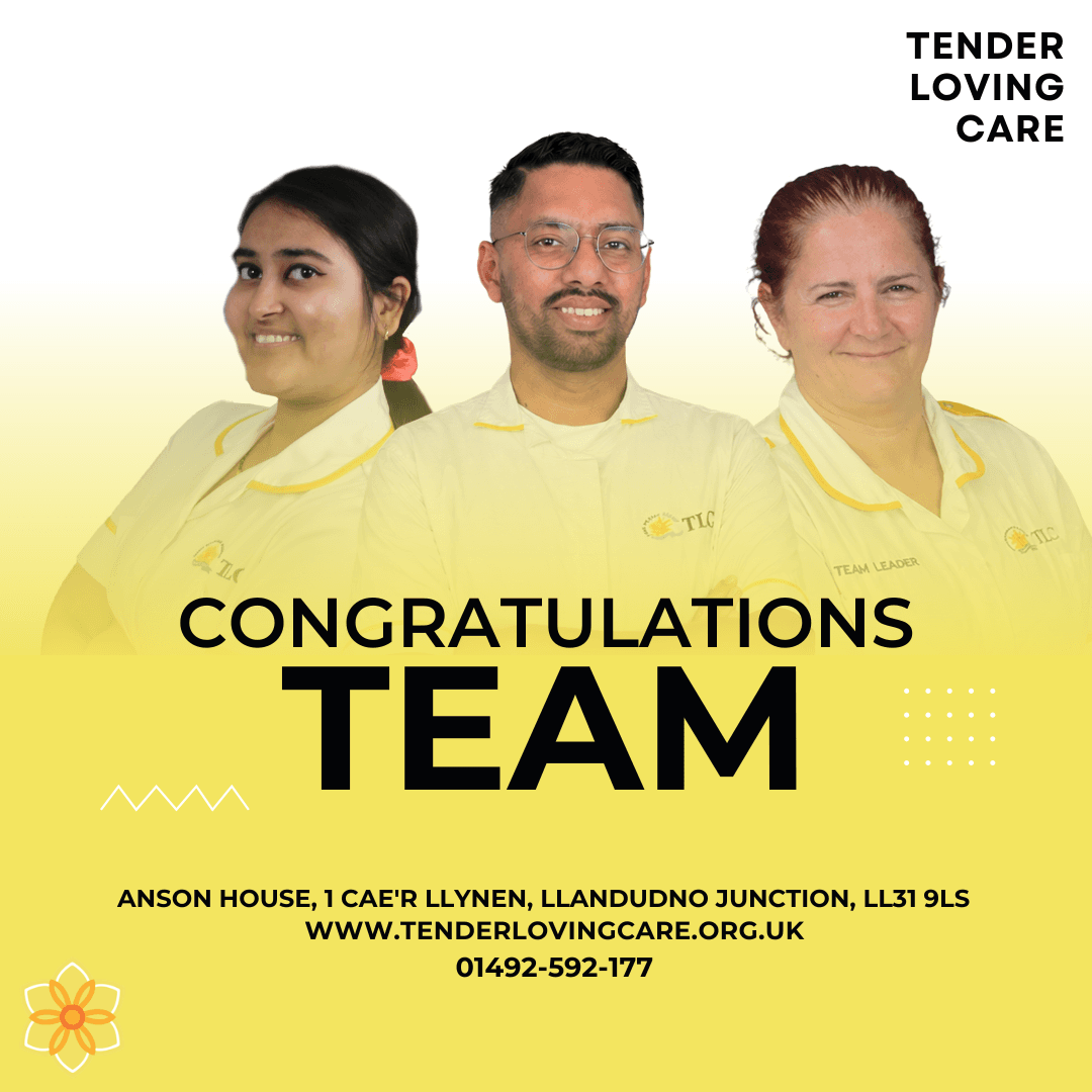 TLC team members celebrating qualifications and achievements April 2026
