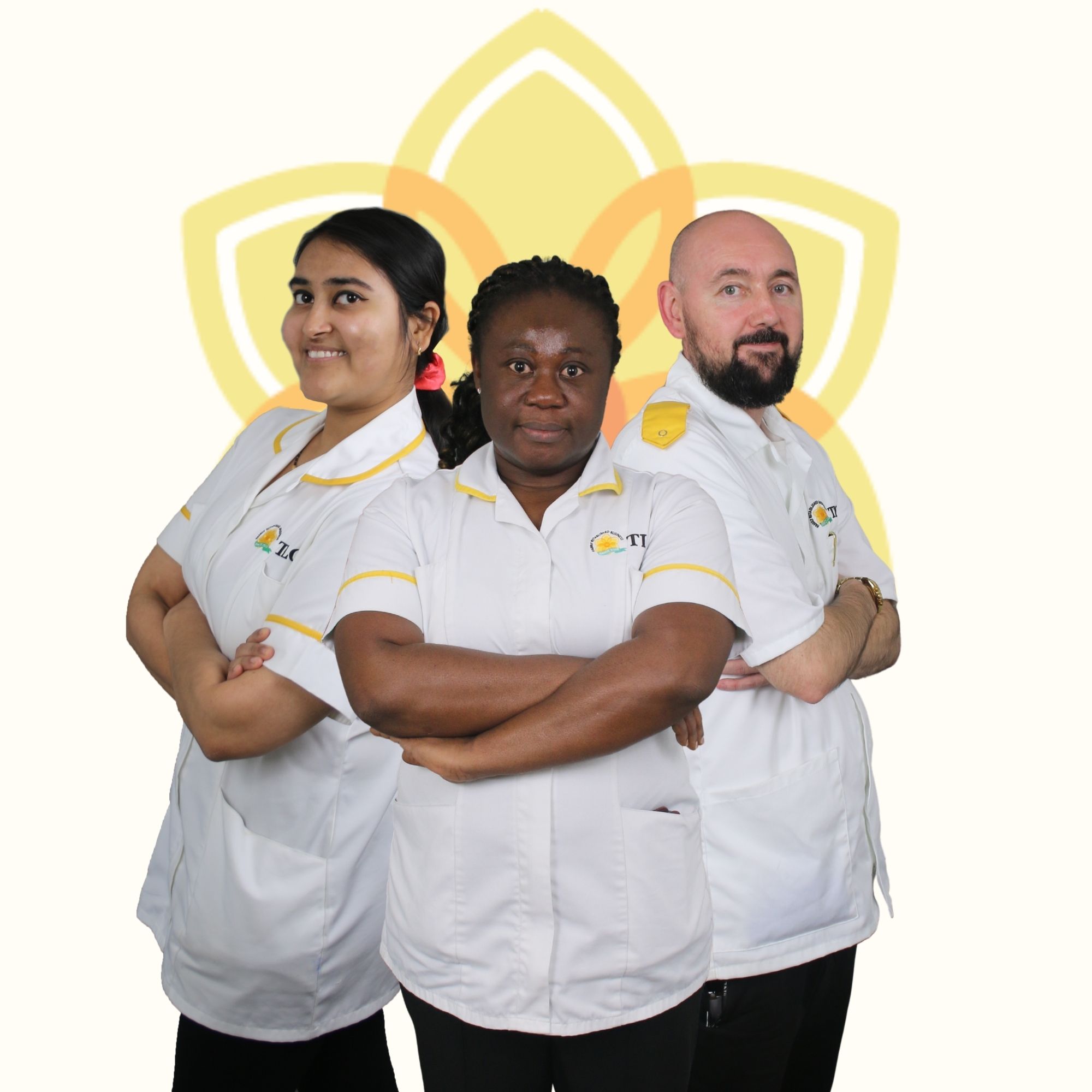 Three TLC carers in uniform